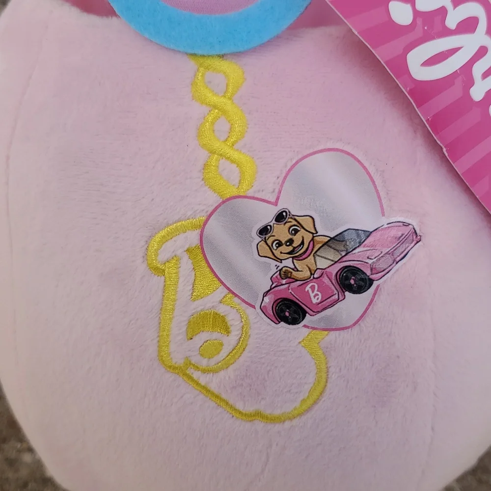 Barbie Pink Plush Basket Easter Halloween Carrier New